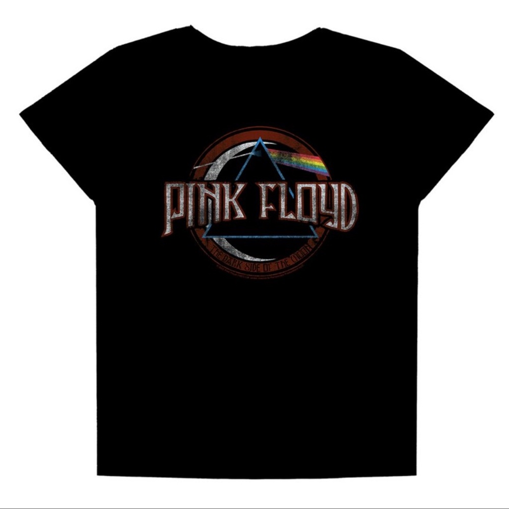 Pink Floyd Dark Side of the Moon Juniors XXL Black Prism Band Tee NWT